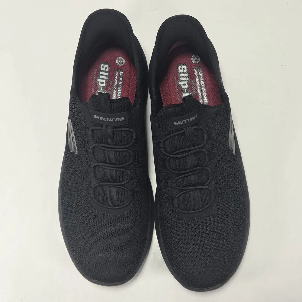 Skechers Work Summits-Colsin Black Hands Free Slip-Ins Men's Size 10 1/2 10.5
